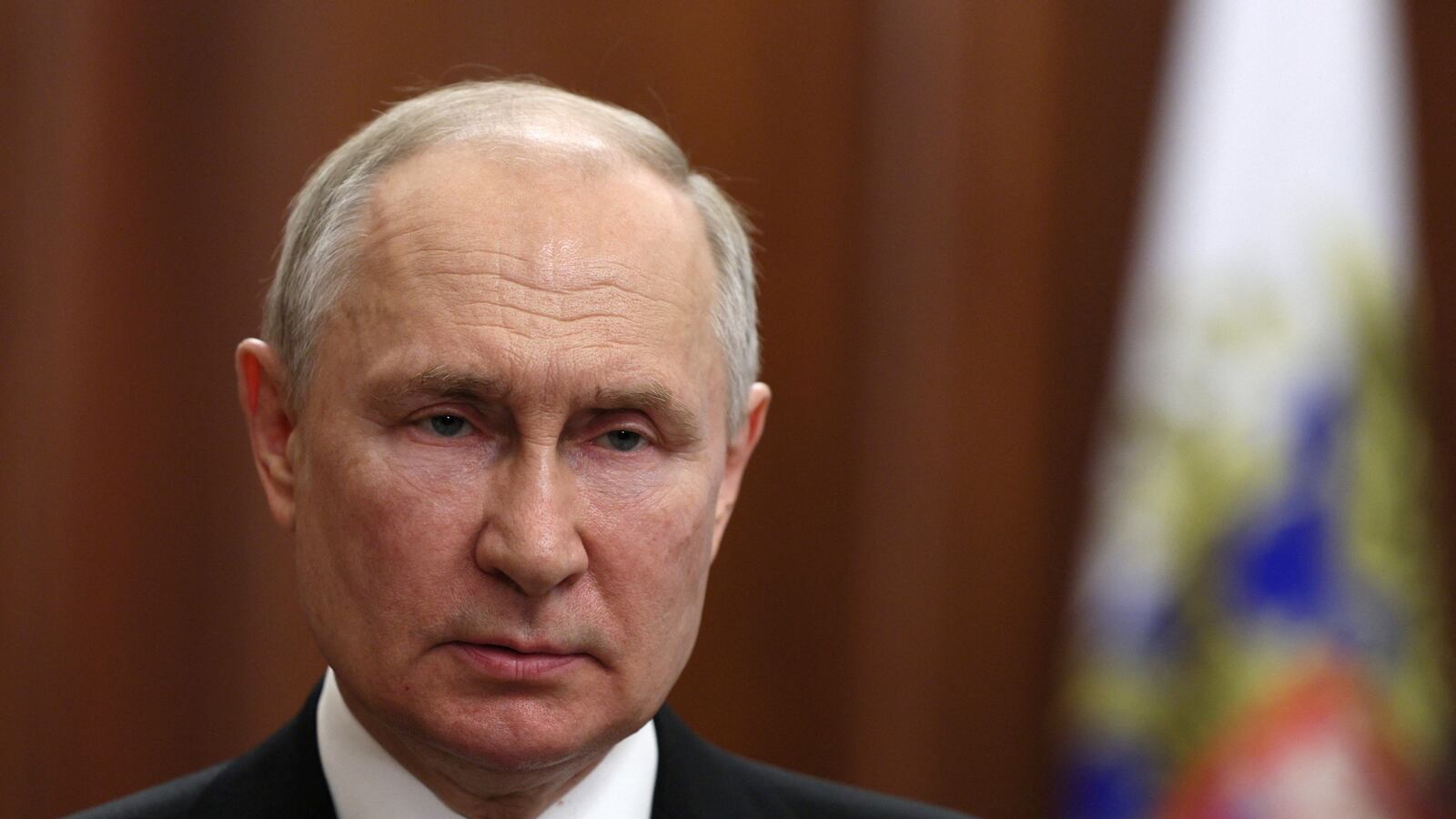 Russian President Vladimir Putin gives a televised address in Moscow, Russia, June 24, 2023.