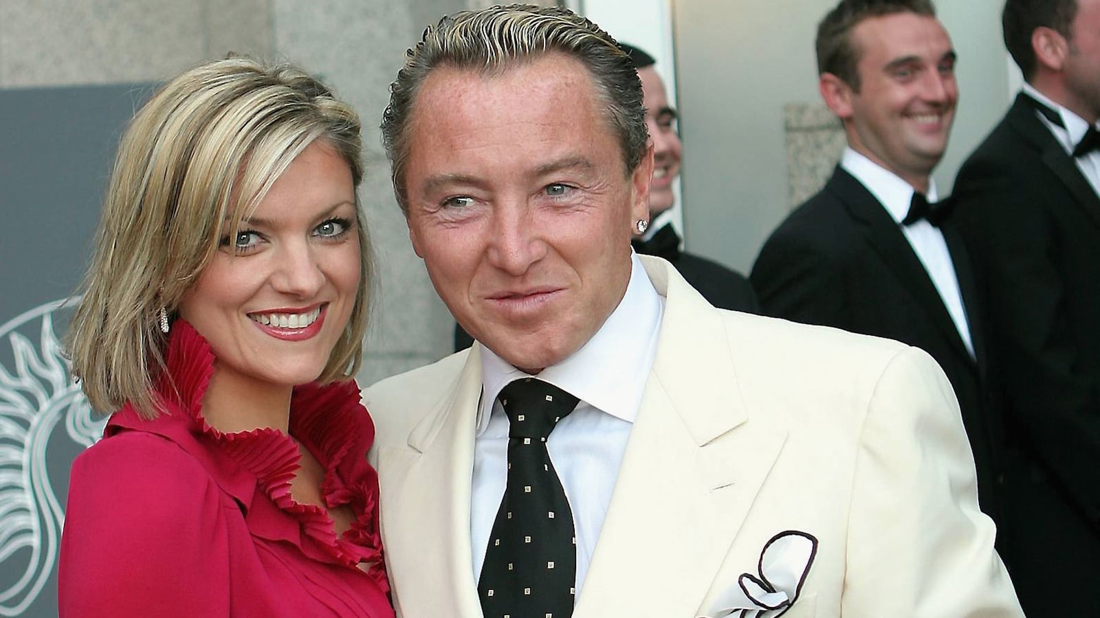Michael Flatley and Niamh O'Brien attend the Tenth Anniversary of Lord of the Dance at the Four Seasons Hotel in Dublin, Ireland, on June 4, 2006.
