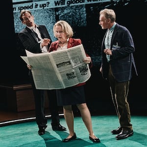 A photo of the cast of 'Kyoto'