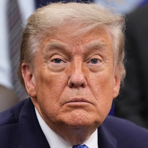 U.S. President Donald Trump looks on as he sits in the Oval Office of the White House in Washington, D.C., U.S., June 26, 2026.