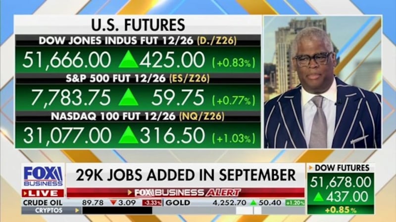 Charles Payne looked visibly shocked.