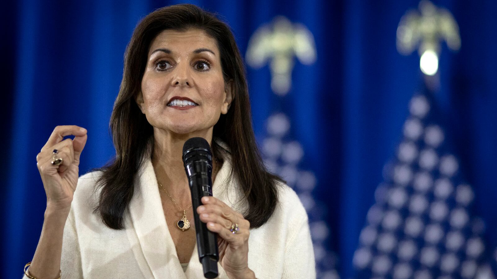 Former UN ambassador and 2024 Republican presidential hopeful Nikki Haley.
