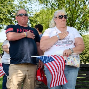 People in Washington D.C. celebrate July 4, 2025.