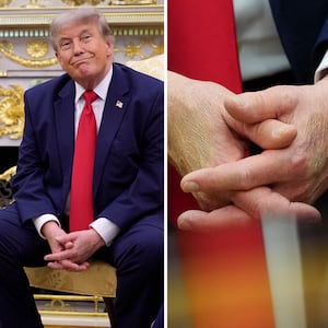 Donald Trump's hand on June 24, 2026