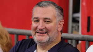 HOUSTON, TEXAS - DECEMBER 21: Sen. Ted Cruz (R-TX) looks on from the stands during a game between the Las Vegas Raiders and the Houston Texans at NRG Stadium on December 21, 2025 in Houston, Texas. (Photo by Alex Slitz/Getty Images)