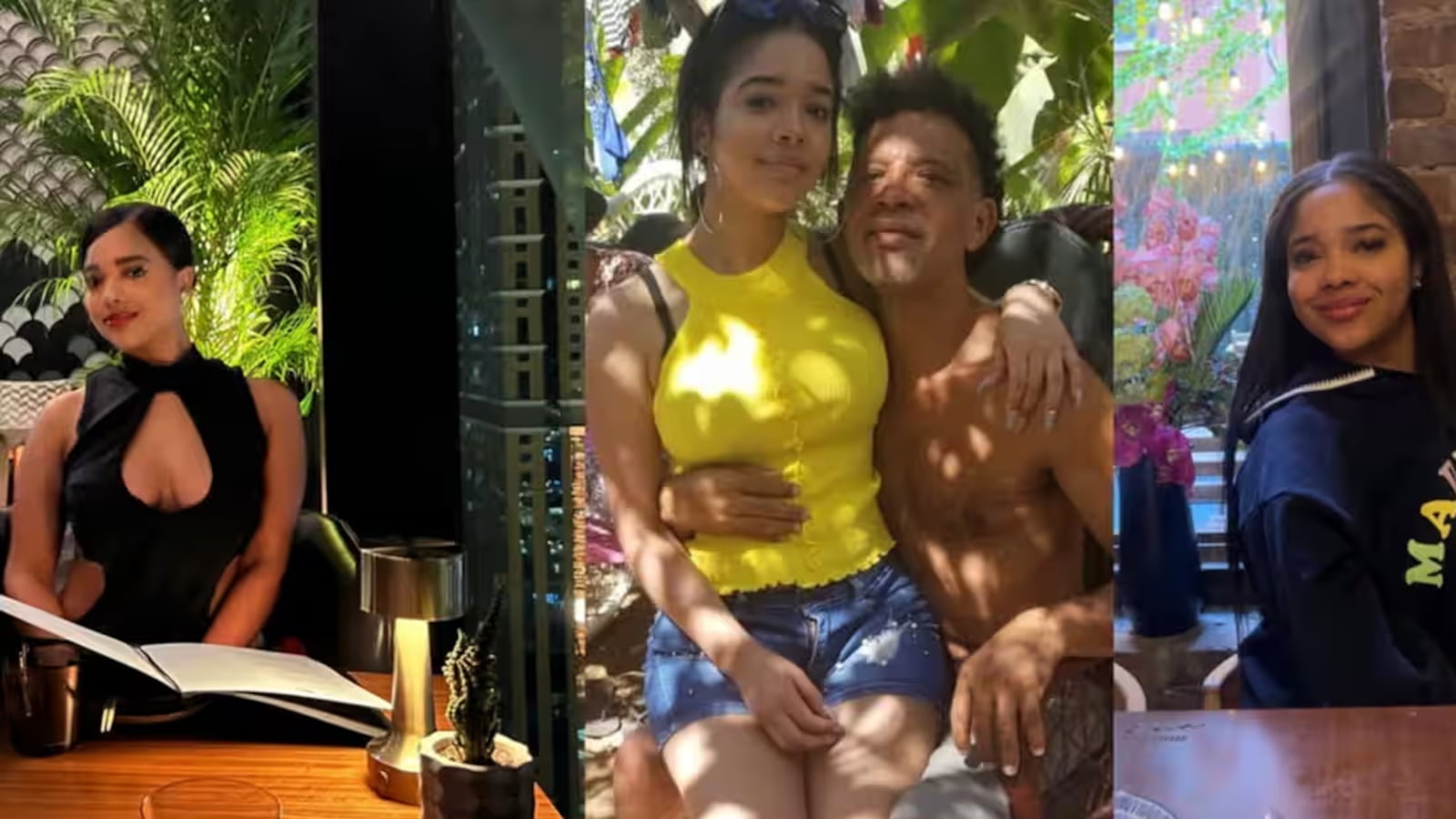 A composite of three photographs of Elizabeth Polanco De Los Santos.