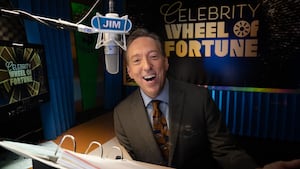 Wheel of Fortune suspended announcer Jim Thornton amid allegations of accessing an inappropriate site aboard a flight.