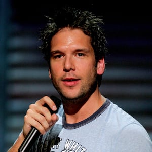 LAS VEGAS - JULY 2: Comedian Dane Cook performs at the House of Blues inside the Mandalay Bay Resort & Casino July 2, 2005 in Las Vegas, Nevada. Comedy Central is shooting the television network?s first-original stand-up film "Dave Attell's Insomniac Tour" featuring Cook and fellow comedians Dave Attell, Greg Giraldo, and Sean Rouse. (Photo by Ethan Miller/Getty Images for Comedy Central)