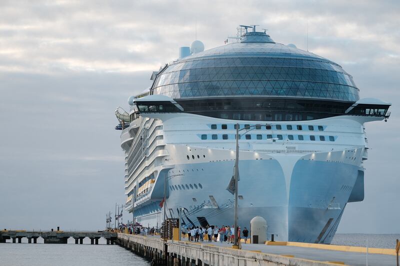 The Icon of the Seas docks at Costa Maya Cruise Port