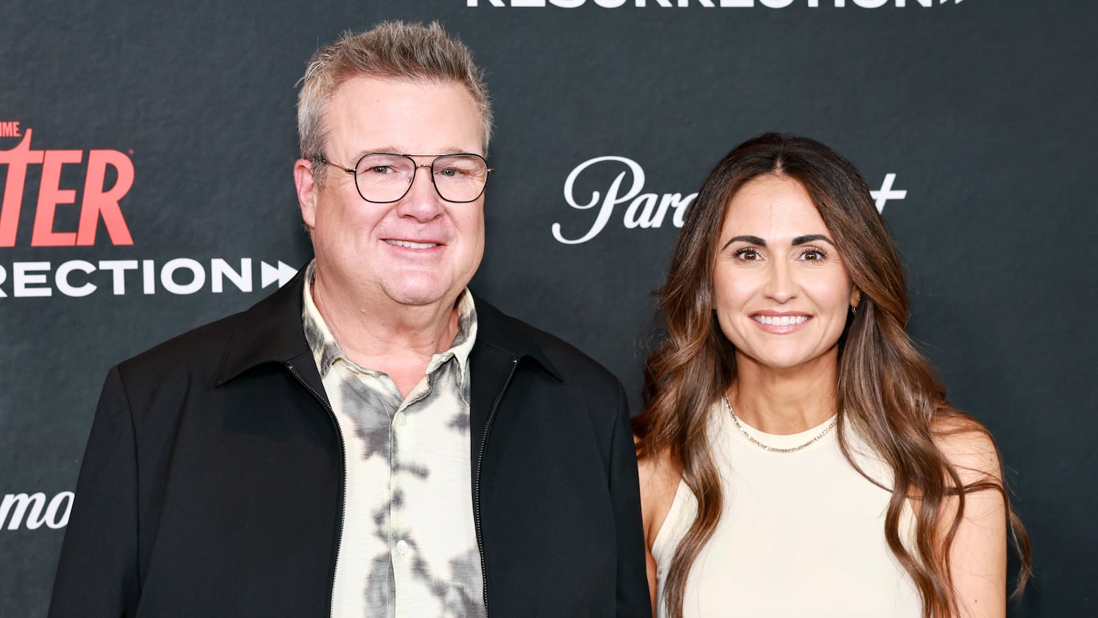 NEW YORK, NEW YORK - JULY 09: (L-R) Eric Stonestreet and Lindsay Schweitzer attend the "Dexter: Resurrection" World Premiere at Alice Tully Hall, Lincoln Center on July 09, 2025 in New York City.