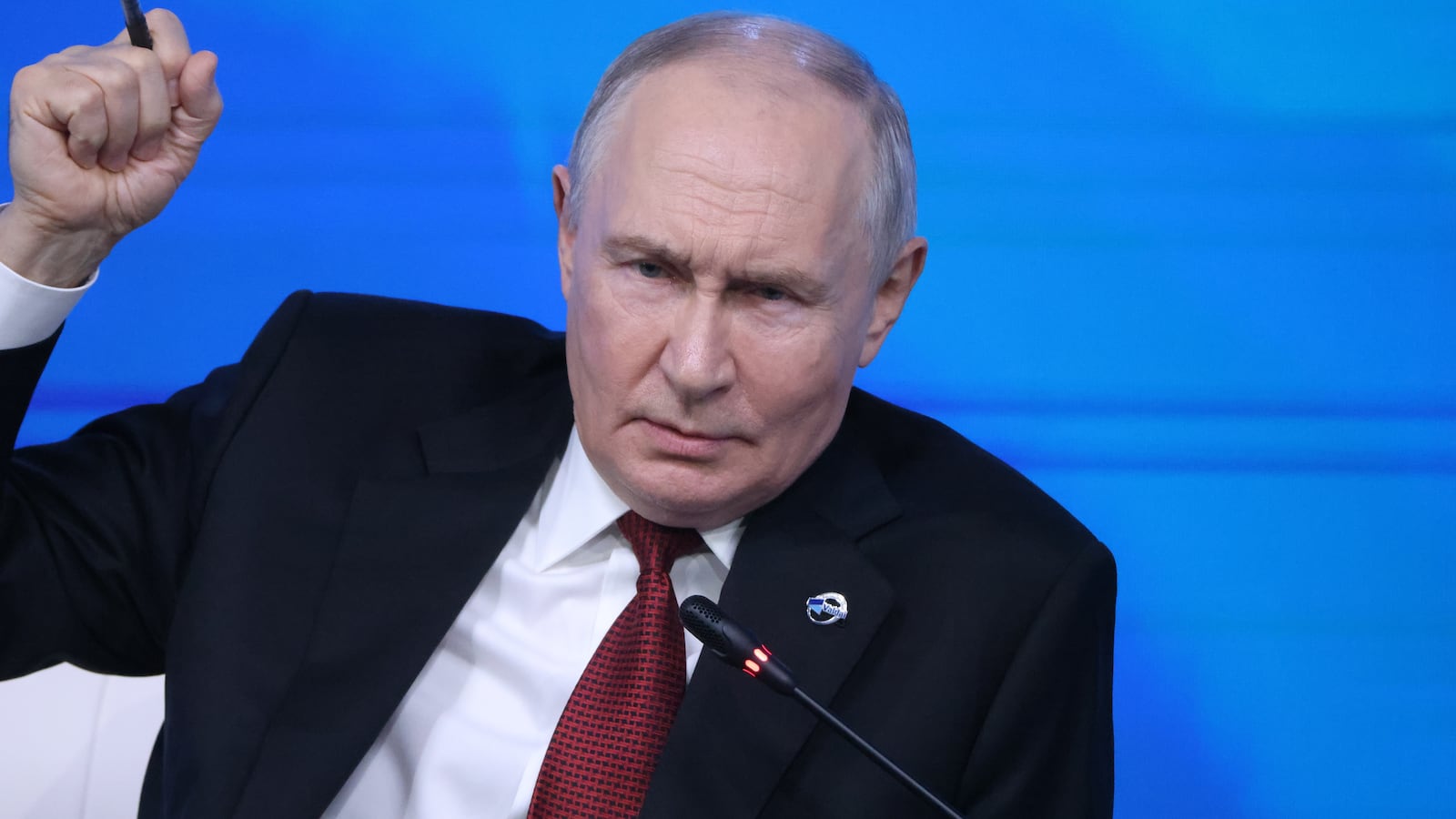MOSCOW, RUSSIA - OCTOBER 1: Russian President Vladimir Putin speaks during the plenary session of the Valdai Discussion Club, on October 1, 2026 in Moscow, Russia. The Valdai International Discussion Club serves as a primary vehicle for the Kremlin to projects its geopolitical, ideological, and strategic vision to international experts and the global audience. (Photo by Contributor/Getty Images)