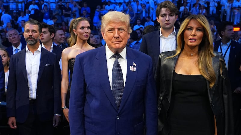 Donald, Melania and Barron Trump