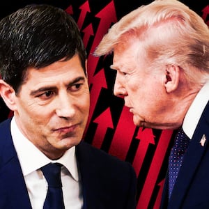 A photo illustration of Chair of the Federal Reserve of the United States Kevin Warsh and Donald Trump.