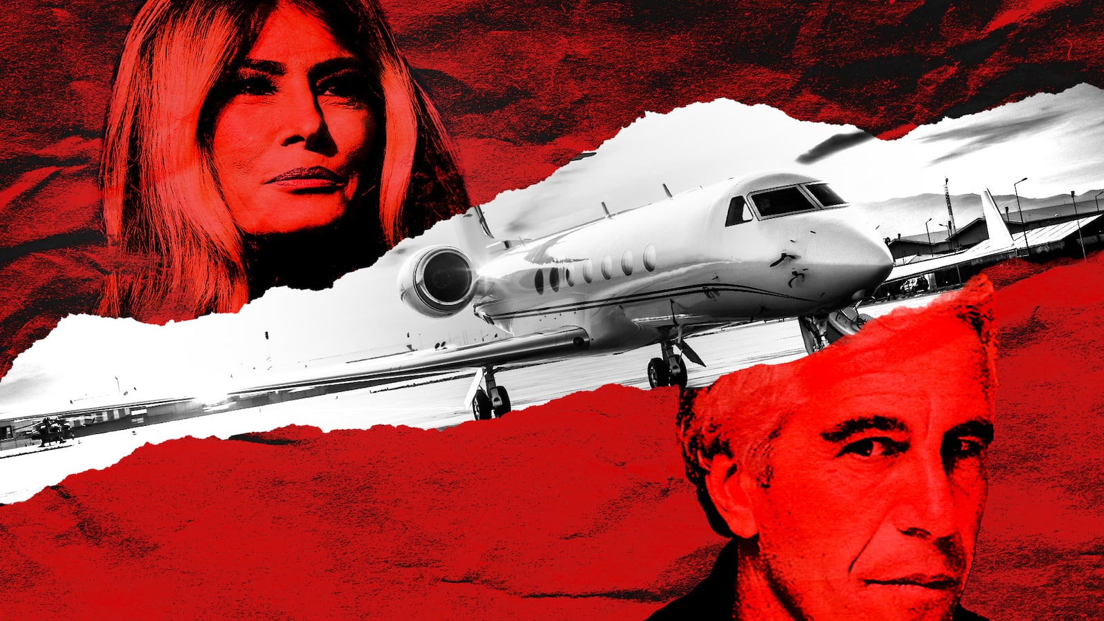 Melania Trump, Jeffrey Epstsein and a private plane.