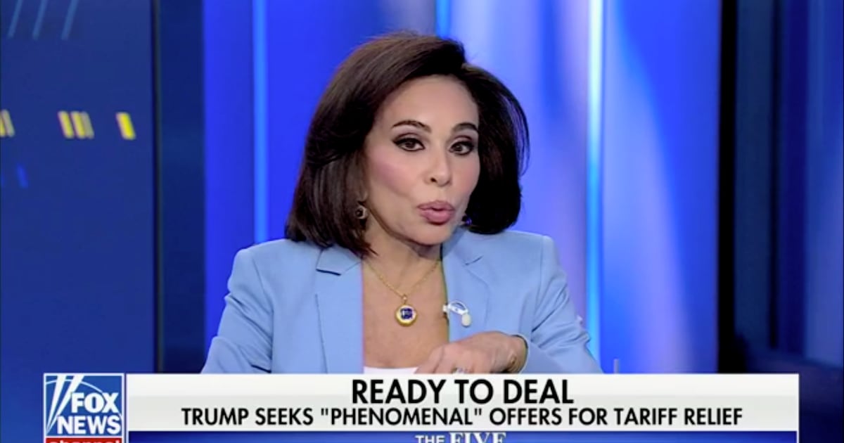 Jeanine Pirro Desperately Tries to Spin Trump’s Tariffs as Good News