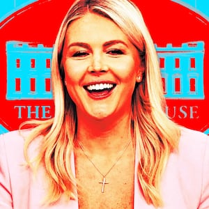 Karoline Leavitt in the White House Briefing Room