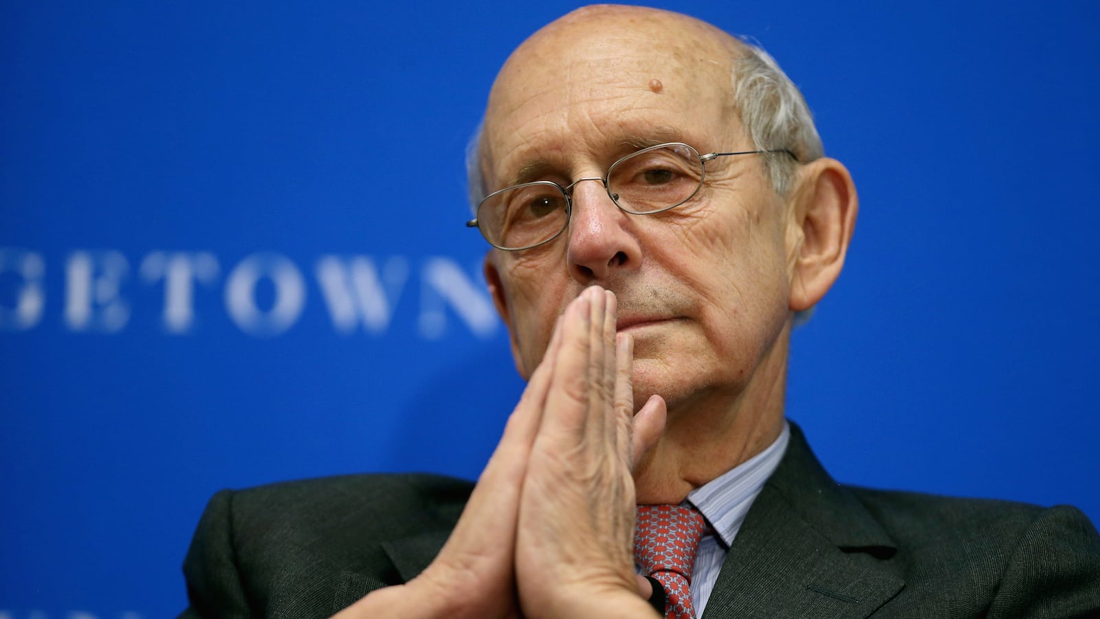 A photo of Supreme Court Justice Stephen Breyer at a conference in 2014.
