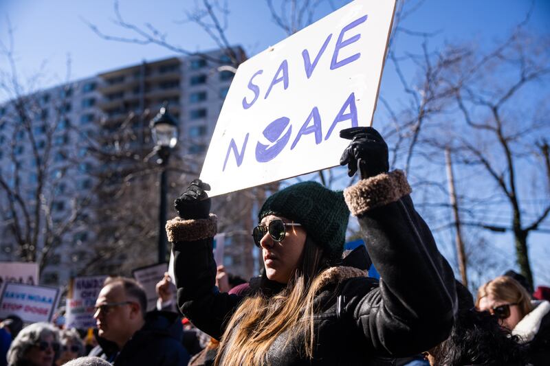 The National Oceanic and Atmospheric Administration fired more than 600 workers in February.