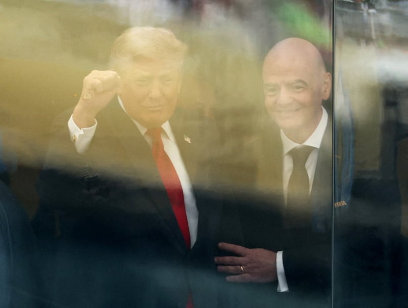 donald trump gianni infantino