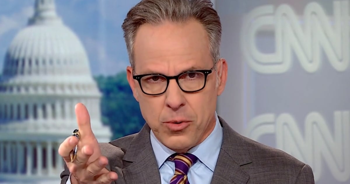 CNN Star Jake Tapper: You’re Being Played for Fools by the Trump Admin ...