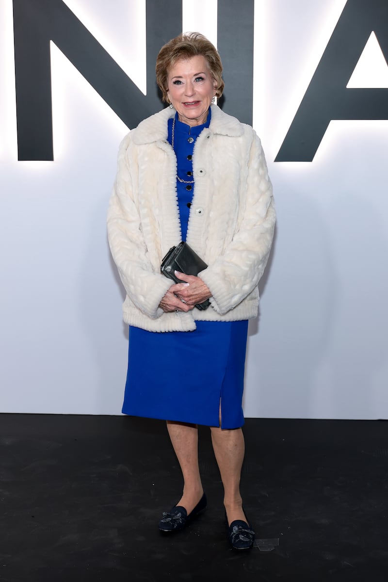 Linda McMahon dressed for comfort.