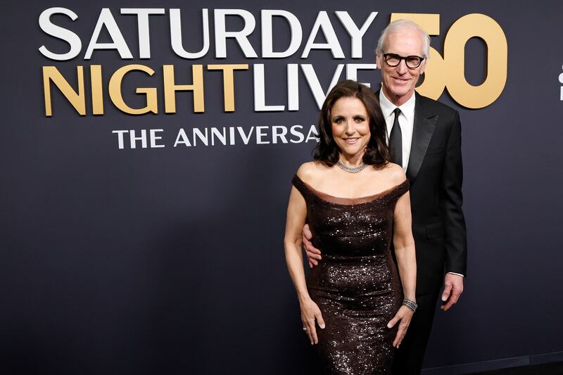 Julia Louis-Dreyfus and husband Brad Hall were on SNL together in the ’80s.