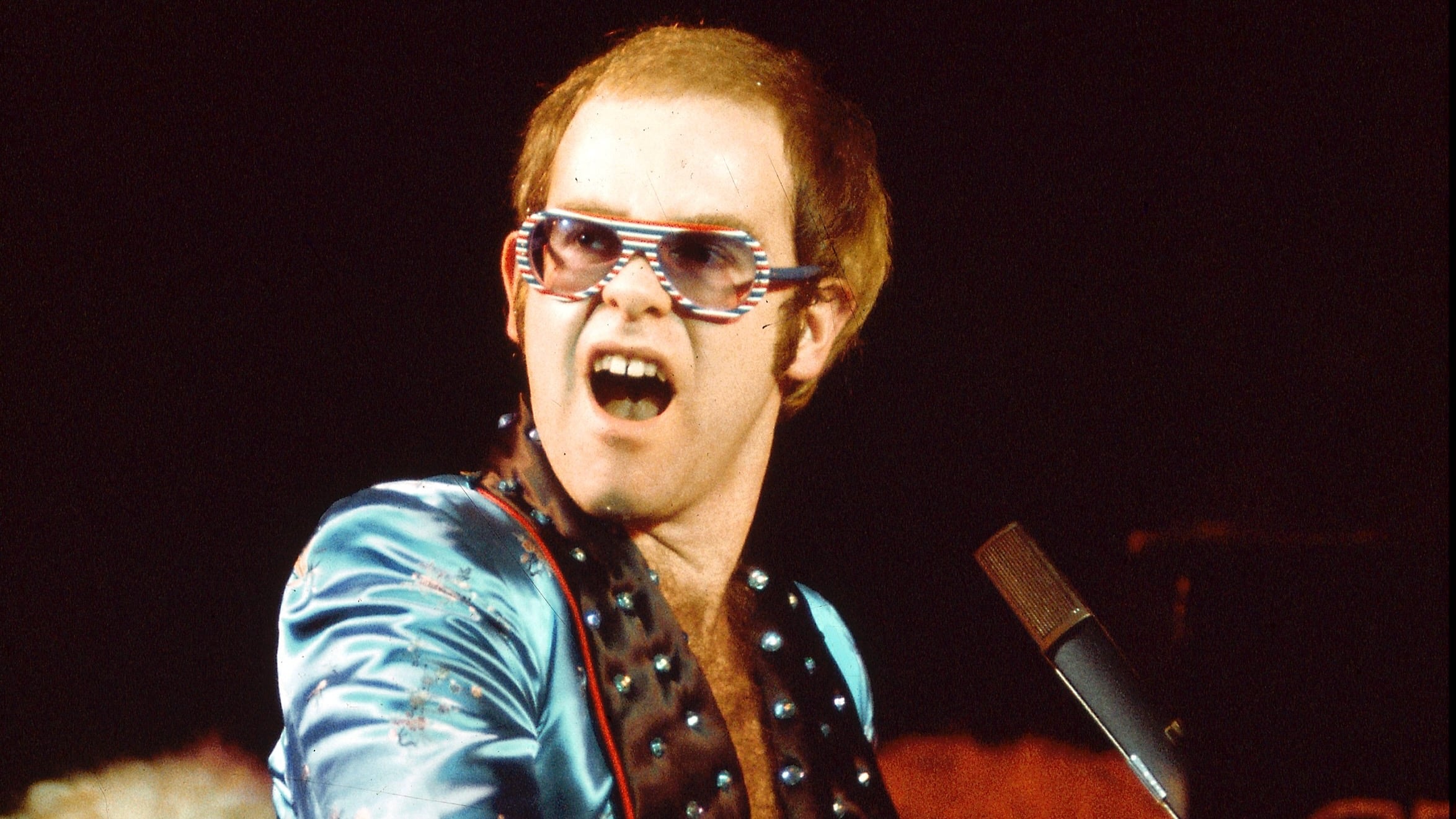 Elton John performing in 1973.