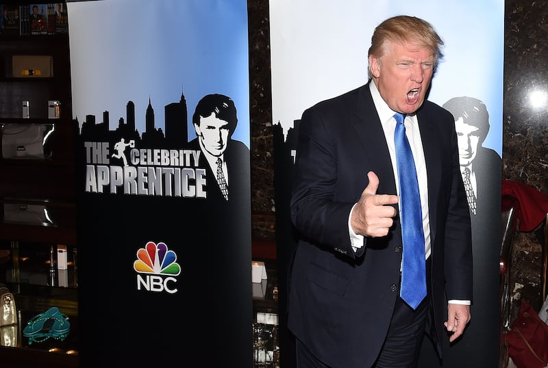 TV personality Donald Trump attends a "Celebrity Apprentice" red carpet event at Trump Tower on February 3, 2015 in New York City.