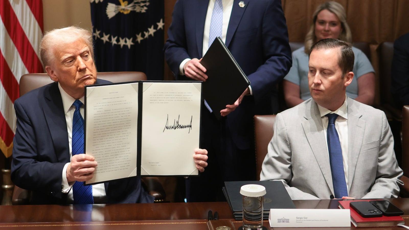 Donald Trump and Sergio Gor