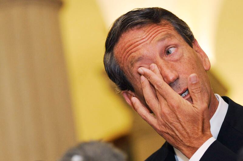 Then-South Carolina Gov. Mark Sanford admitted to having an extramarital affair after returning from a secret trip to visit a woman in Argentina in 2009.