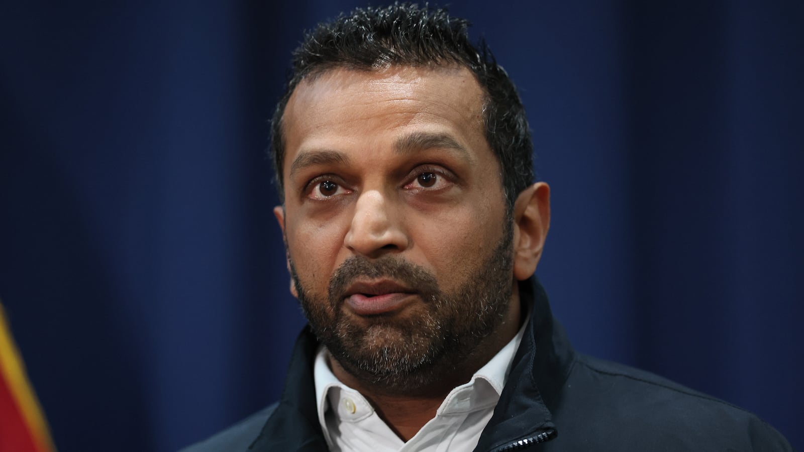 FBI Director Kash Patel speaks during a press conference on October 23, 2025 in New York City.