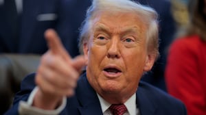 President Donald Trump takes questions from the press in the Oval Office at the White House on December 03, 2025 in Washington, DC.