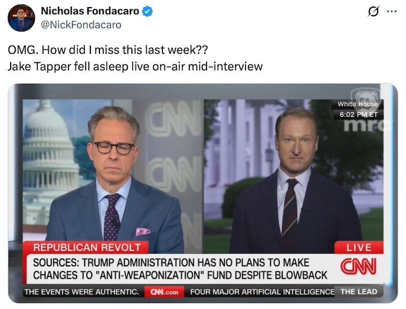 Nicholas Fondacaro joined in on the Rapid Response trend.