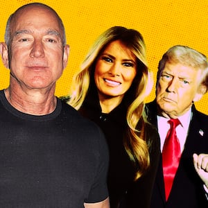 Jeff Bezos, Melania Trump, Donald Trump