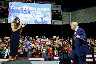 Donald Trump Welcomes Kristi Noem Back Into Fold Post-Puppy Killing Scandal