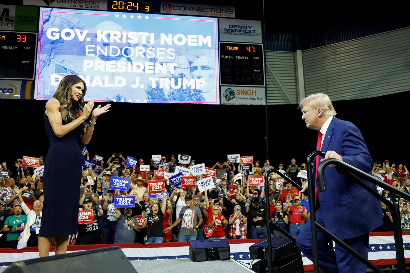 Donald Trump Kristi Noem Back Into Fold PostPuppy Killing Scandal