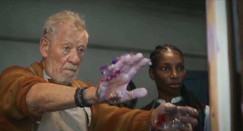 Ian McKellen and Michaela Coel