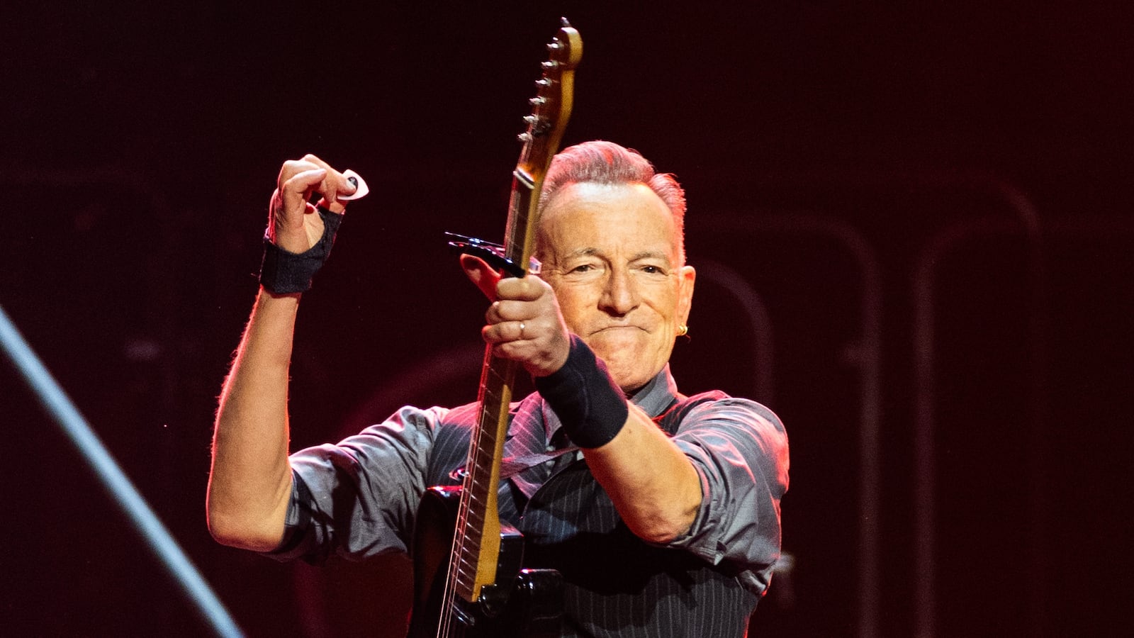 Inglewood, CA - April 07: Bruce Springsteen and the E Street Band performs at the Kia Forum in Inglewood Tuesday, April 7, 2026. (Allen J. Schaben / Los Angeles Times via Getty Images)