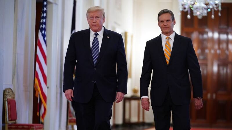 President Donald Trump and Tennessee Governor Bill Lee in the White House.