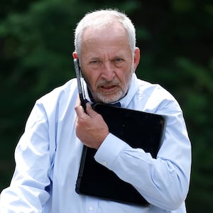 Former Treasury Secretary Larry Summers attends the Allen & Company Sun Valley Conference on July 9, 2025 in Sun Valley, Idaho.