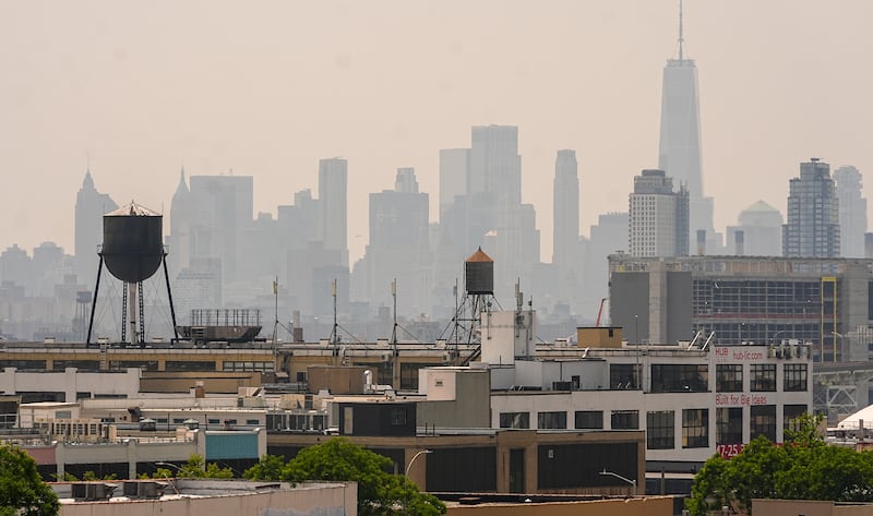 An air quality health advisory was issued in New York City last summer due to high ozone levels.