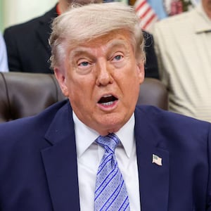 U.S. President Donald Trump speaks during an announcement with U.S. Environmental Protection Agency (EPA) Administrator Lee Zeldin (not pictured) in the Oval Office at the White House, in Washington, D.C., U.S., May 21, 2026.