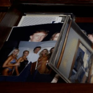 Jeffrey Epstein's drawer, featuring donald Trump