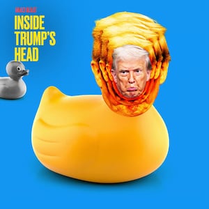 Donald Trump as a rubber duck