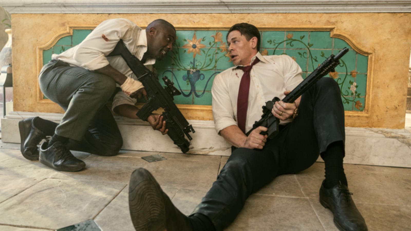 Idris Elba and John Cena