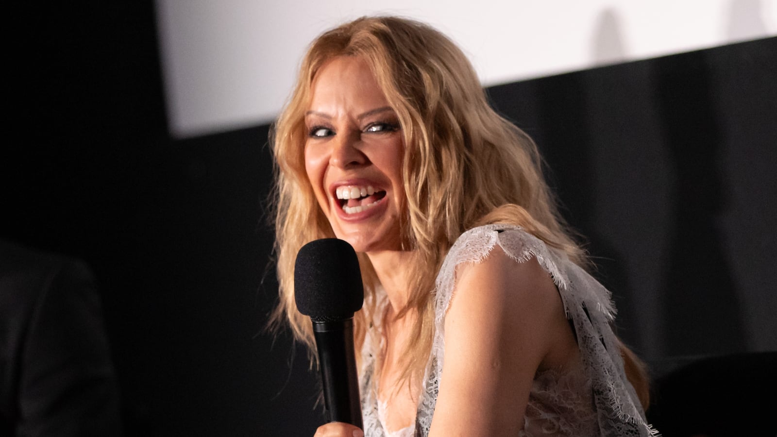Kylie Minogue attends the launch event for the Netflix documentary series 'Kylie', at Frameless on May 18, 2026 in London, England.
