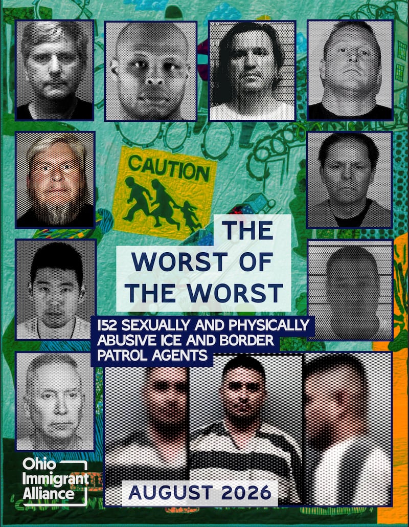 The front page of the shocking report by The Ohio Immigrant Alliance.