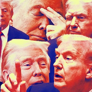 A photo illustration of President Donald Trump.