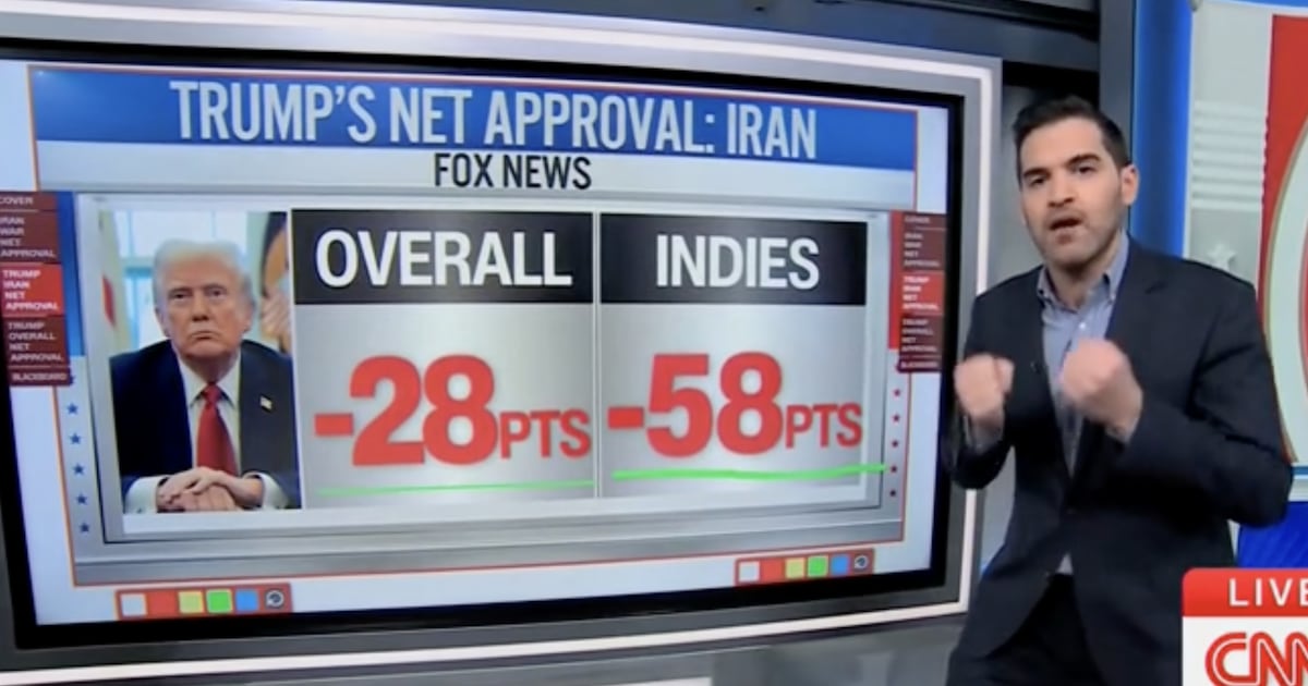 Trump Hemorrhages Support for Iran War in New Polling