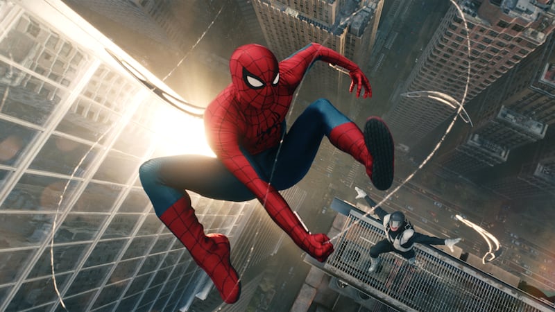 Spider-Man and Boomerang in Spider-Man: Brand New Day.